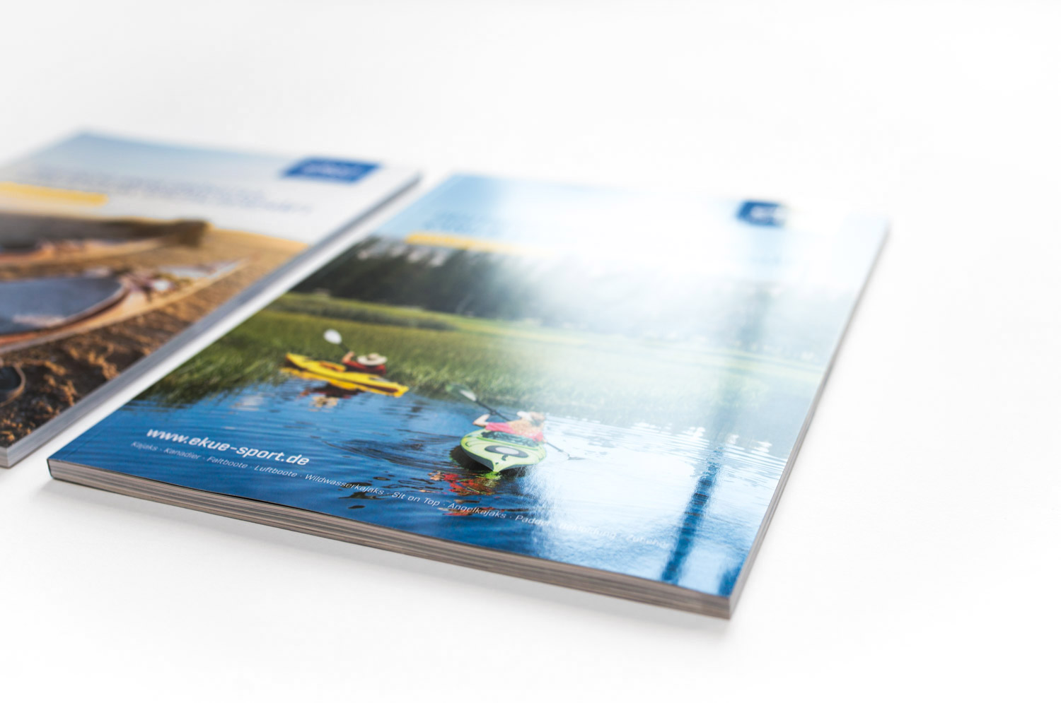 Katalog Titelseite mit partiellem Drucklack für Ekü-Sport