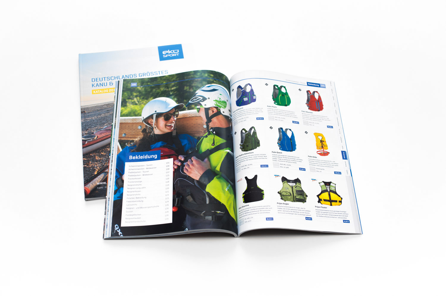 Katalog Inhaltsseite für Ekü-Sport