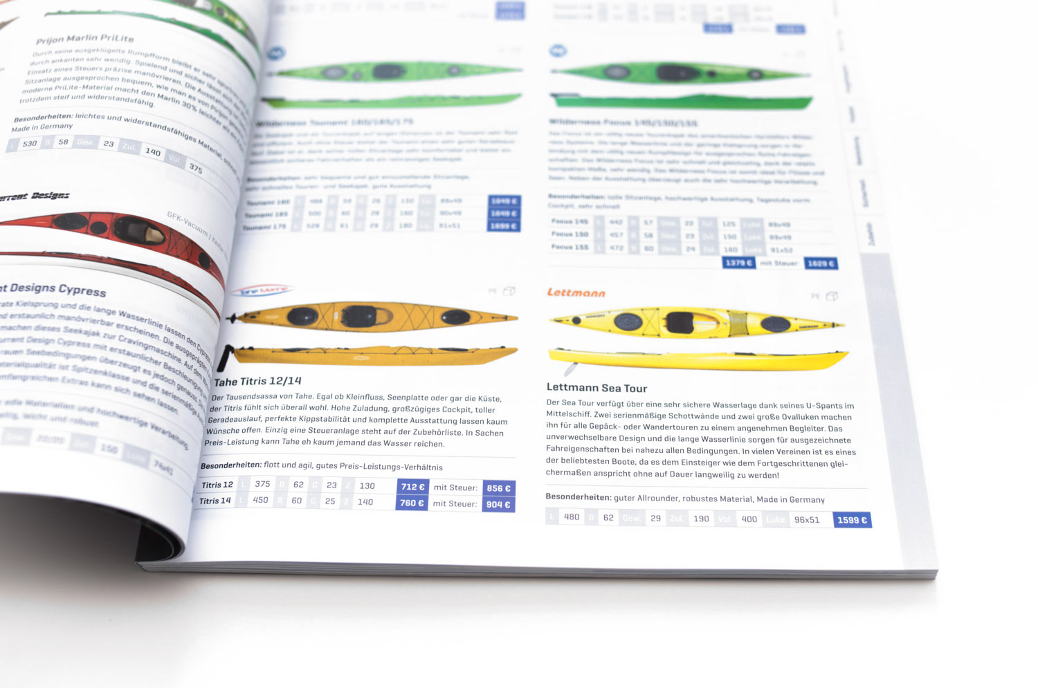 Katalog Inhaltsseite für Ekü-Sport