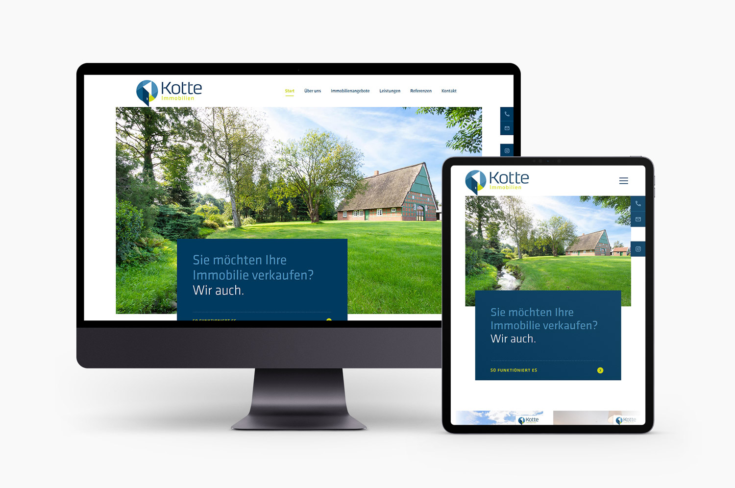 Responsiver Internetauftritt für Kotte Immobilien