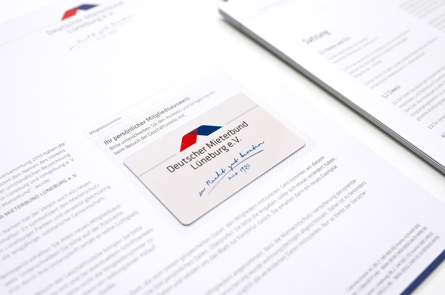 Mitgliedskarten für den Mieterbund Lüneburg