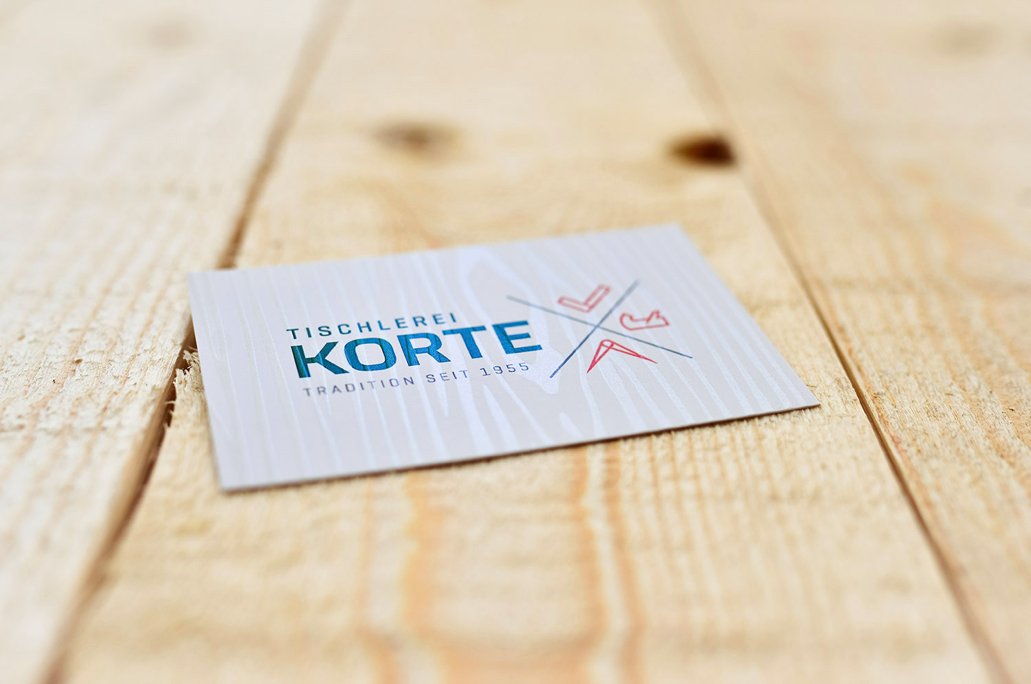 Visitenkarten für die Tischlerei Korte