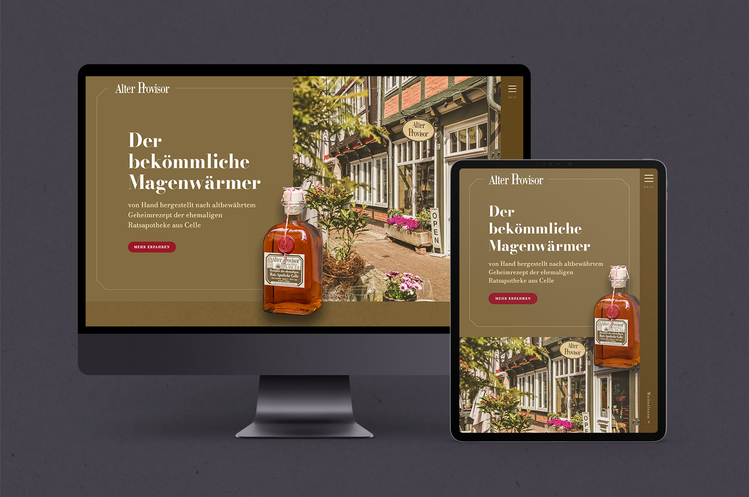 Responsive-Webdesign für den Alten Provisor