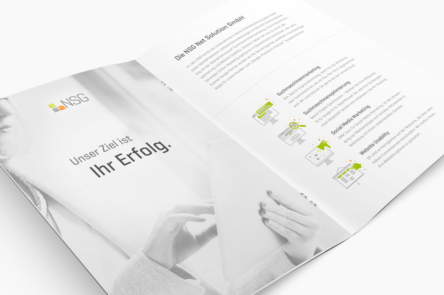 Broschüre für NSG Berlin