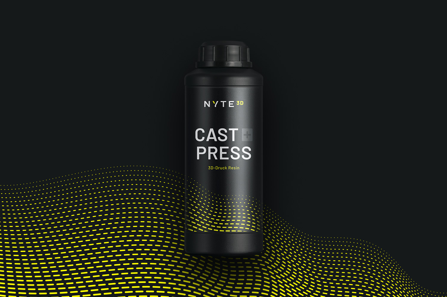 Flaschendesign für NYTE3D Cast+Press